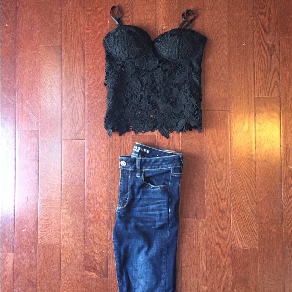 Lace Bustier Top